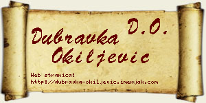 Dubravka Okiljević vizit kartica